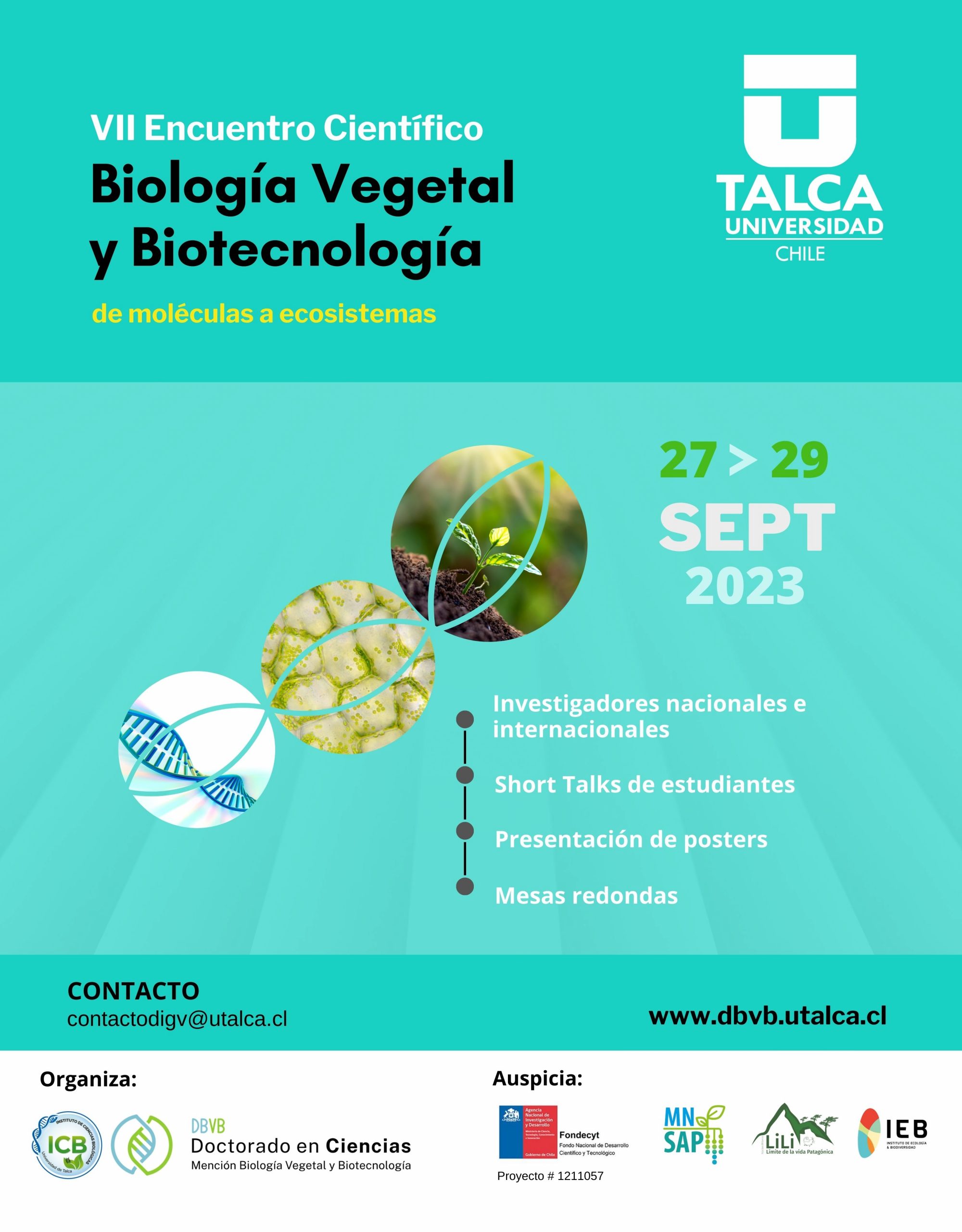 VII Encuentro Científico en Biología Vegetal y Biotecnología (ECBVB2023) 